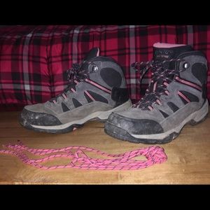 Chi-Tec waterproof pink an grey woman hiking boots